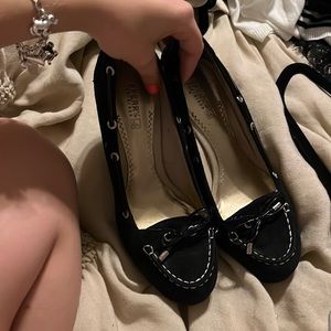 Black Sperry size 7 high heels